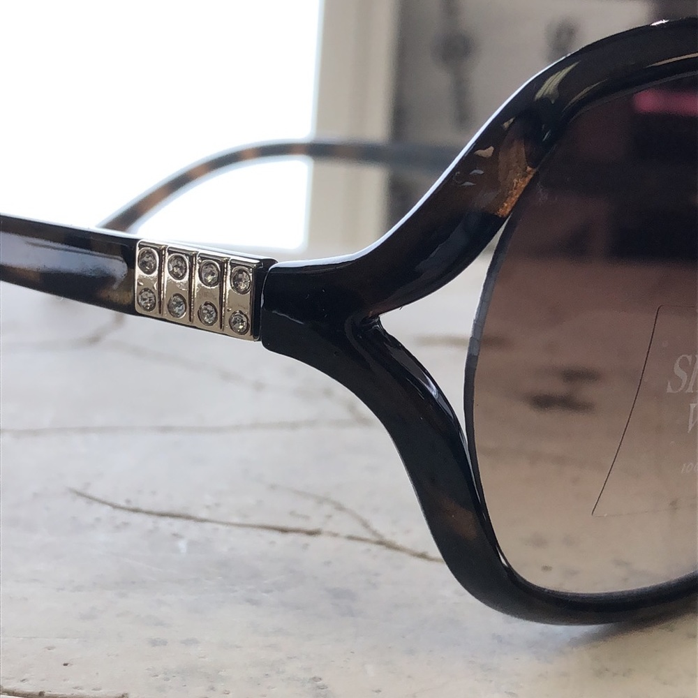 Vera Wang Dark Tortoise Shell Round Lens Unique T… - image 5